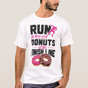 Camiseta Executando Corrida Como Se Houvesse Rosquinhas No