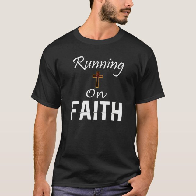 Camiseta Executando em Faith Runner (Frente)