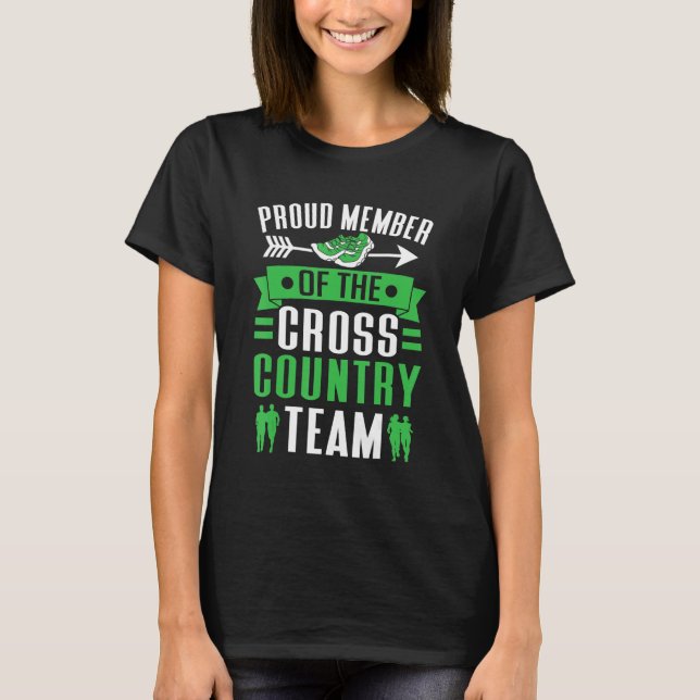 Camiseta Executando Equipe de Rastreador entre Países (Frente)