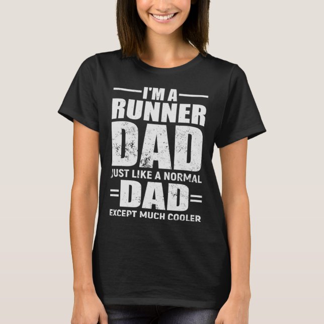 Camiseta Executando o Pai Motivational Quote Marathon Runne (Frente)