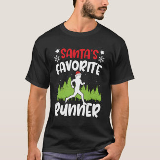 Camiseta Executante Favorito do Santas Executar Gift Corres