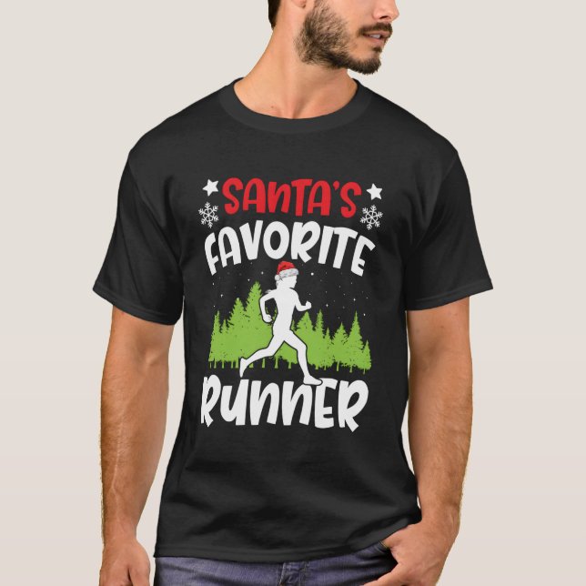 Camiseta Executante Favorito do Santas Executar Gift Corres (Frente)