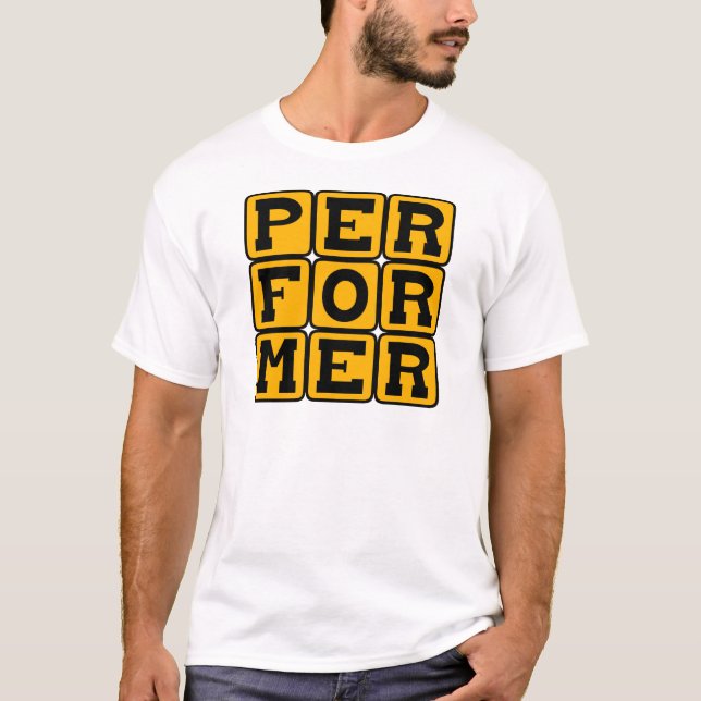 Camiseta Executante, Figura de palco (Frente)