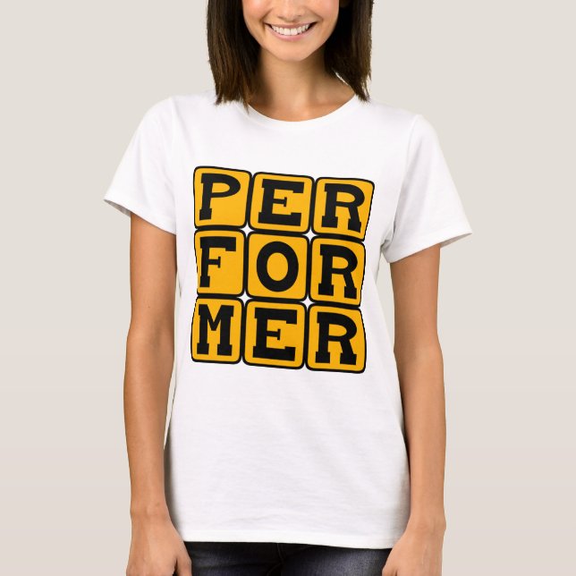 Camiseta Executante, Figura de palco (Frente)