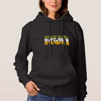 Camiseta EXECUTAR Anos setenta Vintage Tipografia de Cor Re