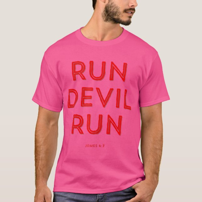 Camiseta Executar Bíblia do Diabo James 47 (Frente)