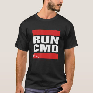 Camiseta Executar CMD Computer Programming Coder Tech Geeky