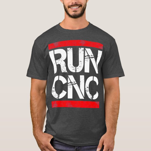 Camiseta Executar cnc Operador de programador cnc Funny (Frente)