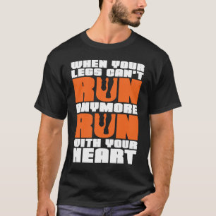 Camiseta Executar Com Seu Coração Cruzando-País Executando