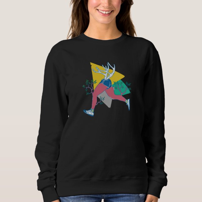 Camiseta Executar como um Deer (Frente)