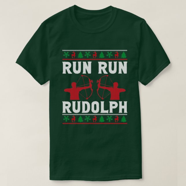 Camiseta Executar correria rudolph (Frente do Design)