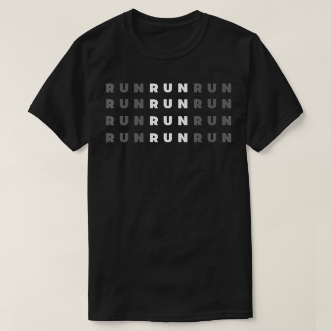 Camiseta Executar Executante em Execução (Frente do Design)