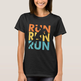 Camiseta Executar Executar Vintage Executando Presentes Par