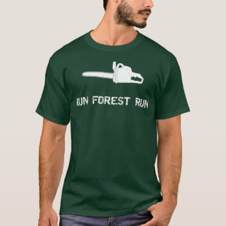 Camiseta Executar Floresta Executar Cadeias do Setor de Reg