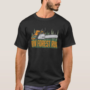 Camiseta Executar Forest Lumberjack Chainsaw & Logger Woods