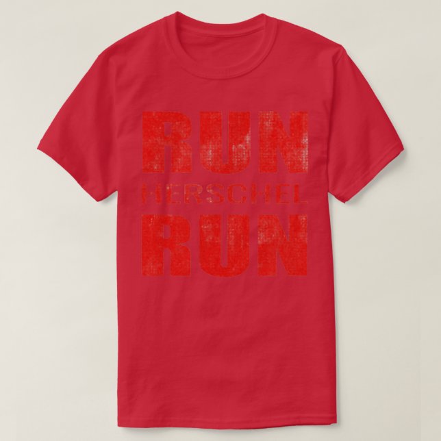Camiseta EXECUTAR HERSHEL RUN Hershel Walker Senador Georgi (Frente do Design)