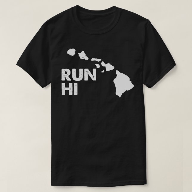 Camiseta Executar HI Run Hawaii (Frente do Design)