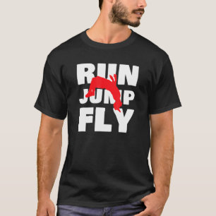 Camiseta Executar Jump Fly Parkour Freerunning Runner Urban