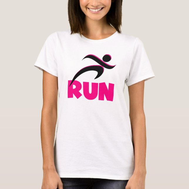 Camiseta EXECUTAR Malhação Rosa em Execução (Frente)