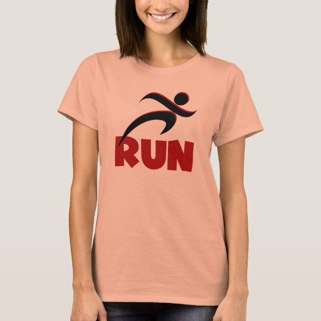 Camiseta EXECUTAR Malhação Vermelha em Execução (Frente)