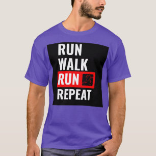 Camiseta Executar marcha Repetir