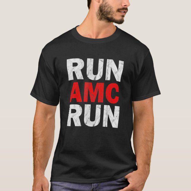 Camiseta Executar mercado de ações AMC I (Frente)