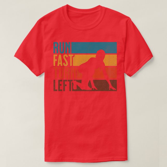 Camiseta Executar os cais de traço à esquerda do Sprint Fas (Frente do Design)