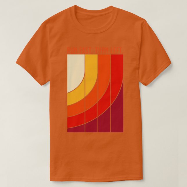 Camiseta Executar os cais de traço à esquerda do Sprint Fas (Frente do Design)