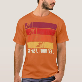 Camiseta Executar os cais de traço à esquerda do Sprint Fas