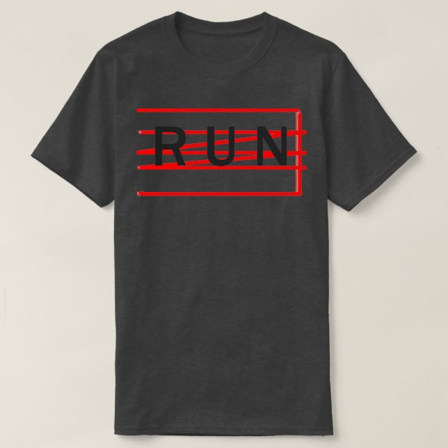 Camiseta Executar palavra (Frente do Design)