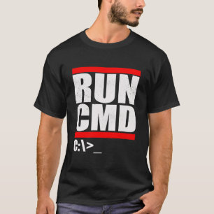 Camiseta Executar paródia CMD