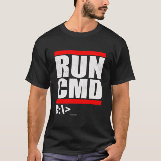 Camiseta Executar paródia CMD