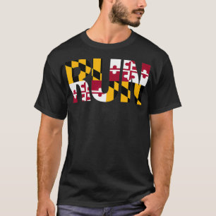Camiseta Executar Pride Maryland Executando Gráfico de Moti
