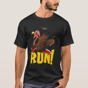 Camiseta Executar Turquia Trot 2022 Ação de Graças Turquia
