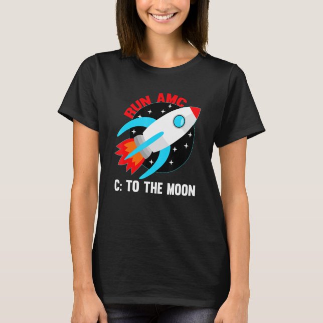 Camiseta Execute o AMC na lua (Frente)