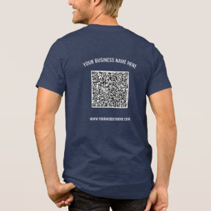 Camiseta Exemplo de Código QR Personalizado para sua Empres