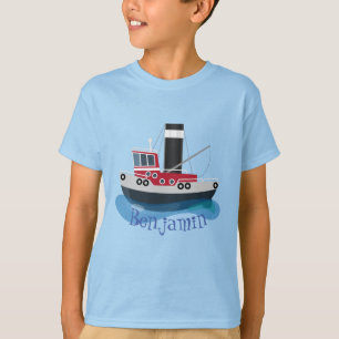 Camiseta Exemplo de desenho animado de embarcações de arras