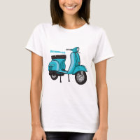Exemplo de desenho animado de motocicleta em forma