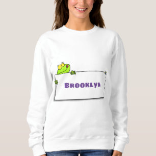 Camiseta Exemplo de desenho animado de sinal verde de sapo