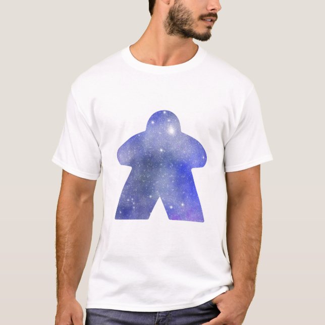 Camiseta Exemplo de Espaço Exterior em Azul (Frente)