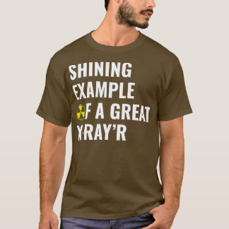 Camiseta Exemplo de uma tecnologia Rad Tech de radiologia e