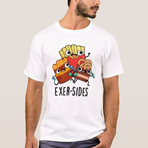 Camiseta Exer-sides Piada de Exercício Engraçada