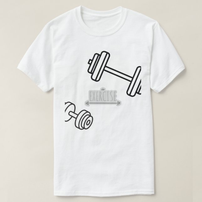 Camiseta Exercício (Frente do Design)