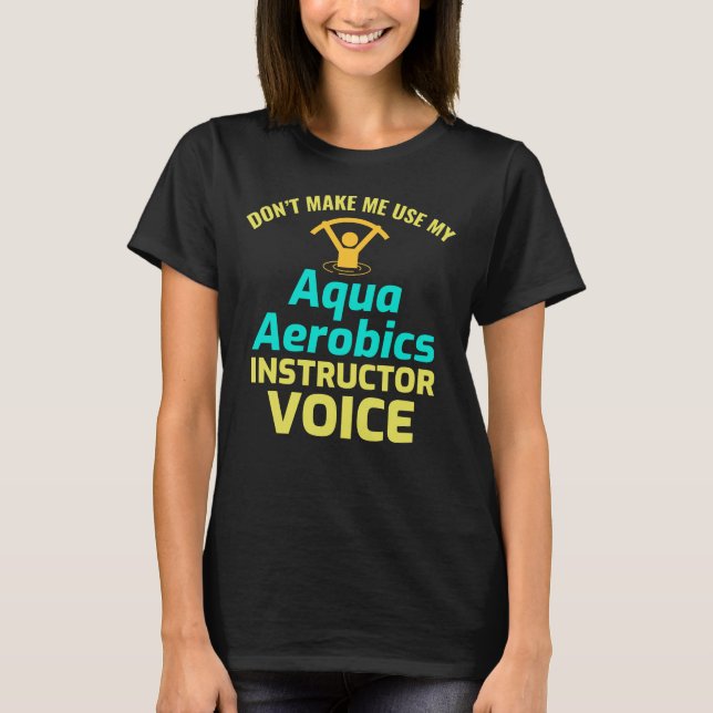 Camiseta Exercício Aquático de malhação Aquática Aeróbica Á (Frente)