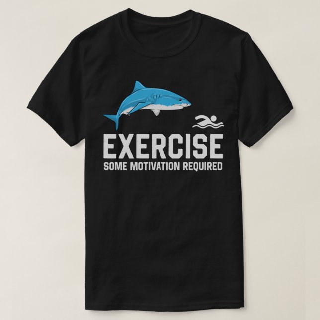 Camiseta Exercício De Alguma Motivação Necessária Para Nada (Frente do Design)