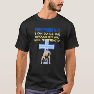 Camiseta Exercício De Engrenagens De Gym Para A Bíblia Vers