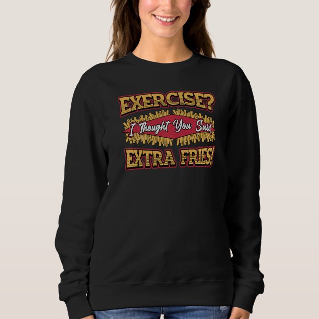 Camiseta Exercício de Fritas Extra (Frente)