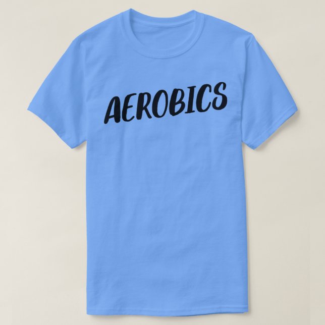 Camiseta Exercício de ginástica de Malhação Aeróbica (Frente do Design)