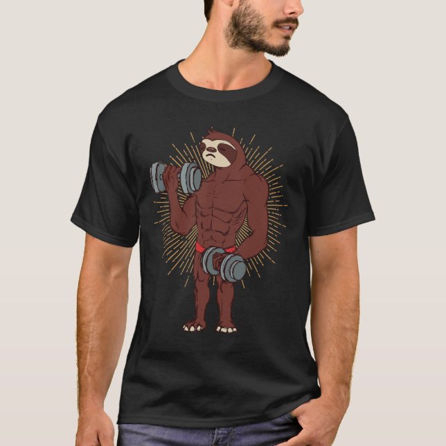 Camiseta Exercício De Levantamento De Peso Da Formação De L (Frente)