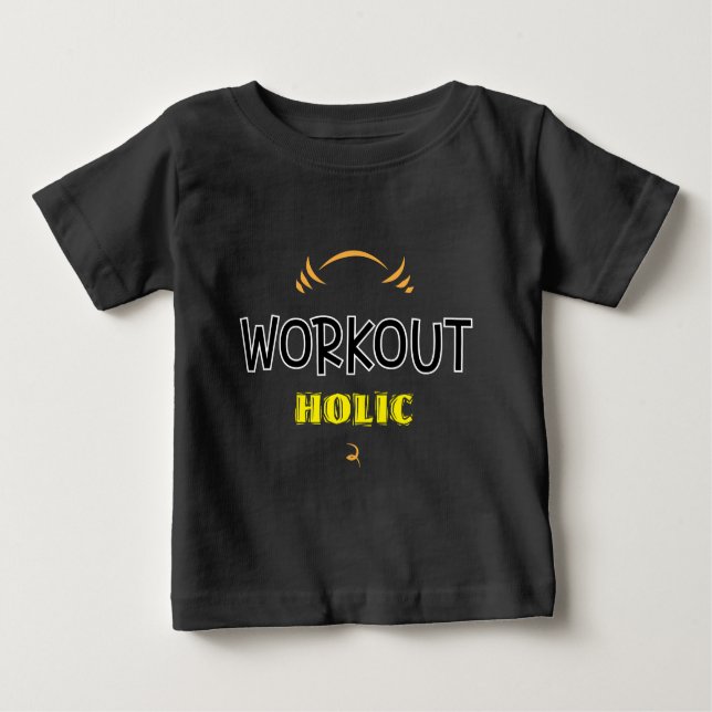 Camiseta Exercício de Malhação de Gym Holic (Frente)